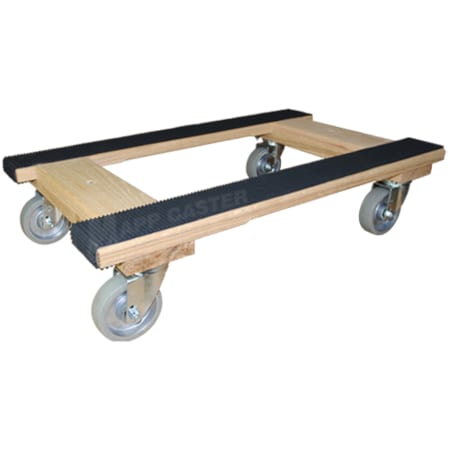 Mapp Caster Heavy Duty Furniture Dolly w/ 4" Rubber on Alum Wheels, 1,000 Lbs Cap. B18304RAL